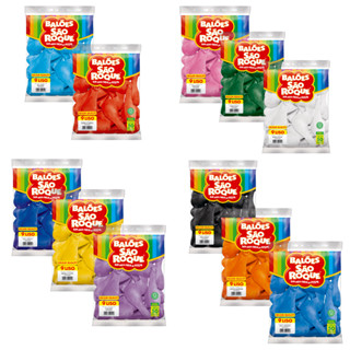 50 Balões Festa Aniversario Bexiga N°9 Grande Varias Cores em Oferta na Shopee