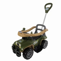 Carrinho de Passeio Infantil Jip Jip Militar Maral c/ Haste