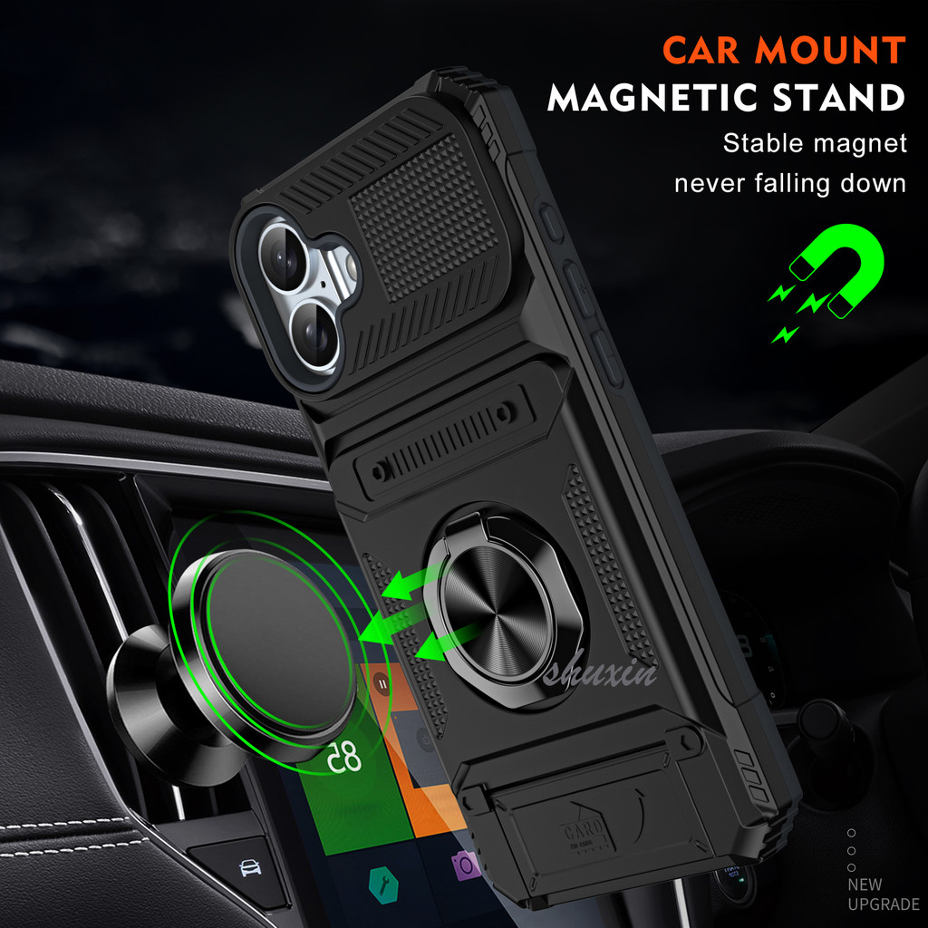Capa Rígida Com Suporte De Anel Para Samsung Galaxy 26 FE S25 Edge S25 S23 S24 S25 S26 Ultra PLUS A57 A27 A56 A36 A37 A2
