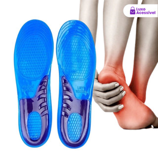 Palmilha de Silicone Ortopédica - Alívio de Dores nos Pés e Absorção de Impacto em Oferta na Shopee