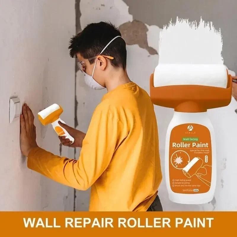 Rolo de Pintura Para Parede 500g Pincel Sem Cheiro Ferramenta De Reparo em Oferta na Shopee