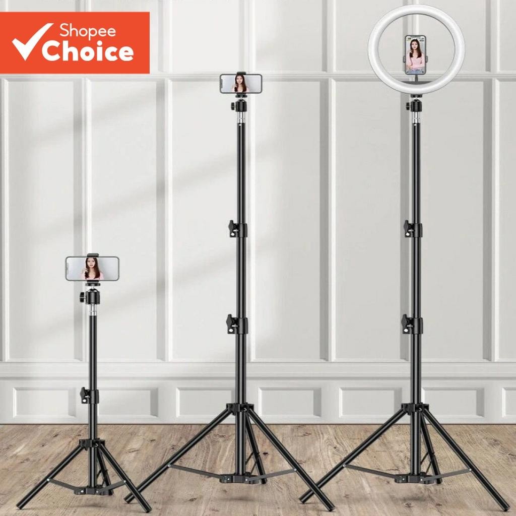 Telefone celular Universal multifuncional ao ar livre Suporte de transmissão ao vivo Tripé Selfie Photo Tripod