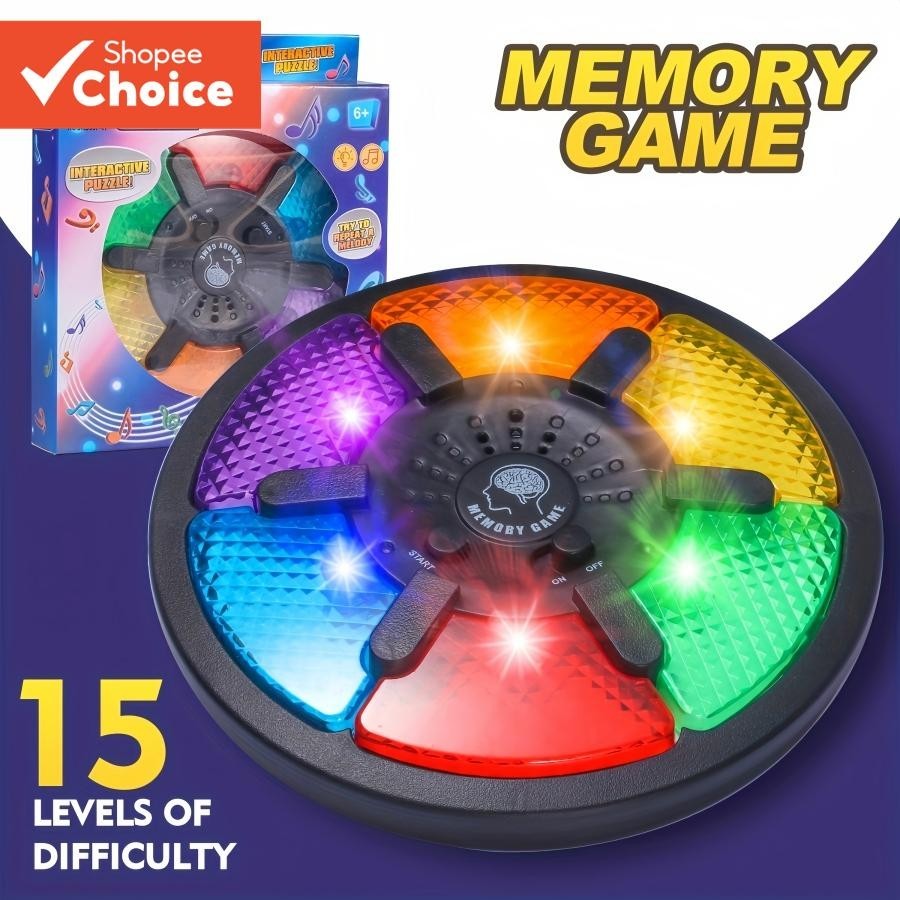 Jogo De Treinamento De Memória Infantil Com Luzes LED E Som , Pensamento Brinquedos Educativos