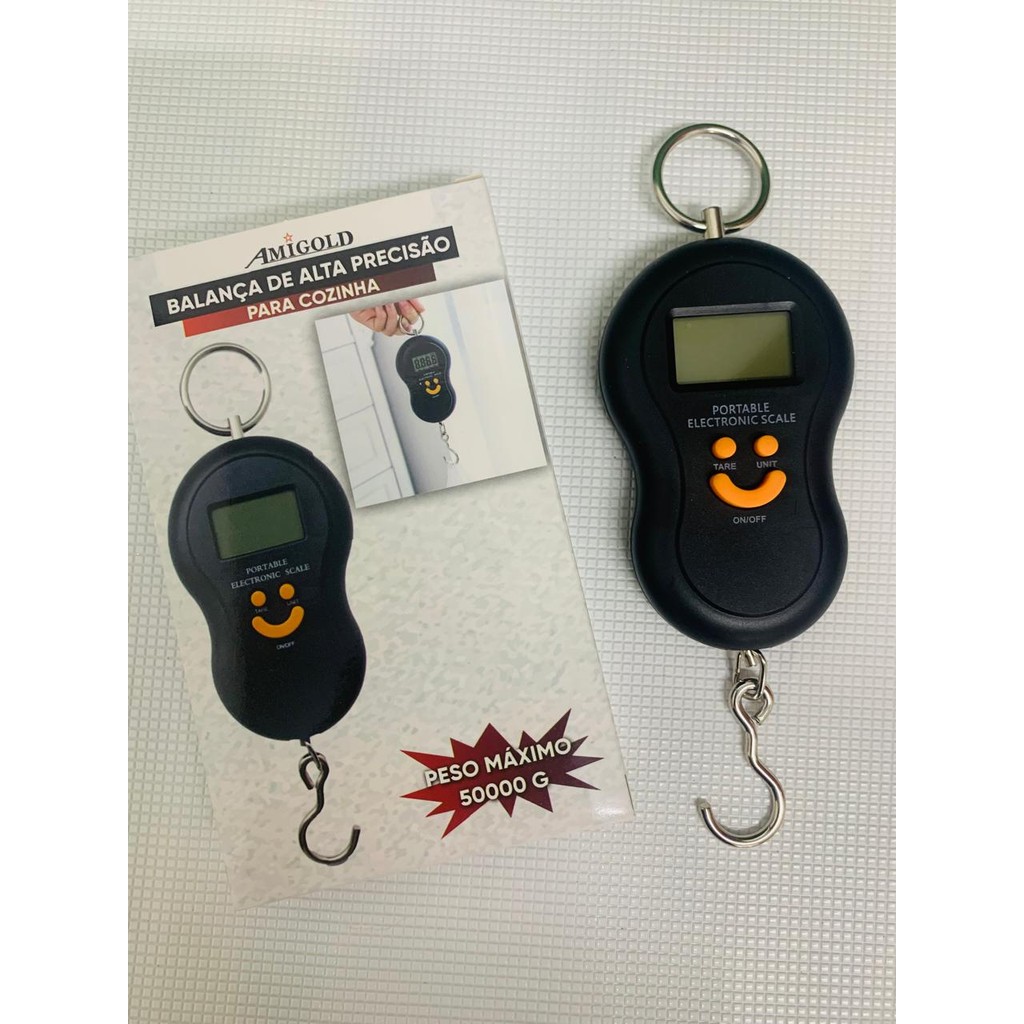 Balança Digital Portátil para Mala, Mochila e Bolsa – Precisão até 50kg 6745