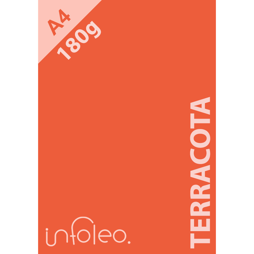 Papel A4 180g Terracota Color Plus Sensationplus