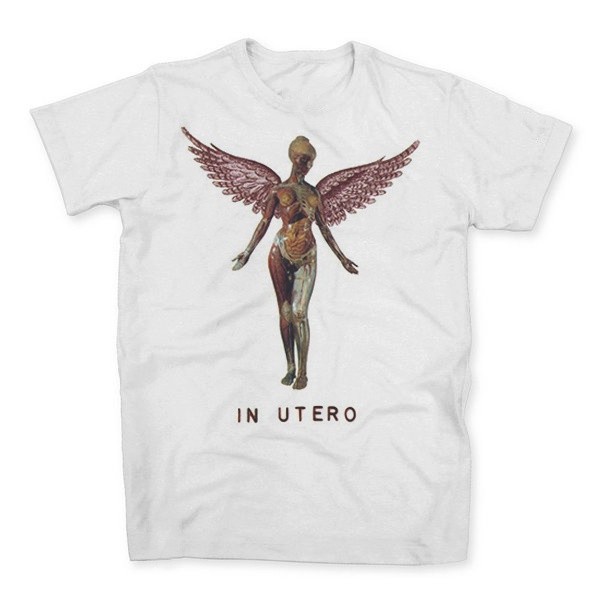 Camiseta Unissex Estampa Nirvana In Utero Banda Grunge Kurt Cobain - Camisa 100% em Algodão - Envio Rápido - DR Bigorna