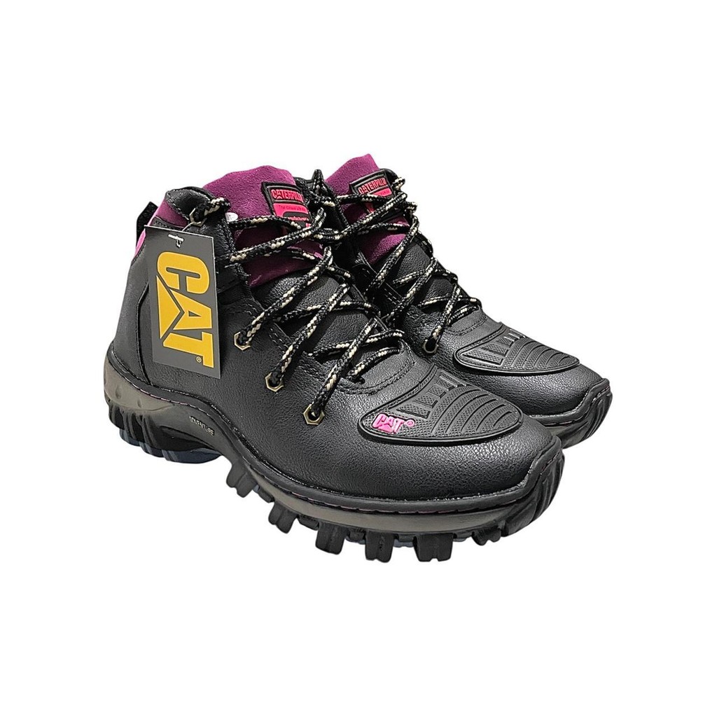 Bota Feminina Coturno Cano Médio de Couro Com Sola De Borracha Frio Promoção Tempo Limitado