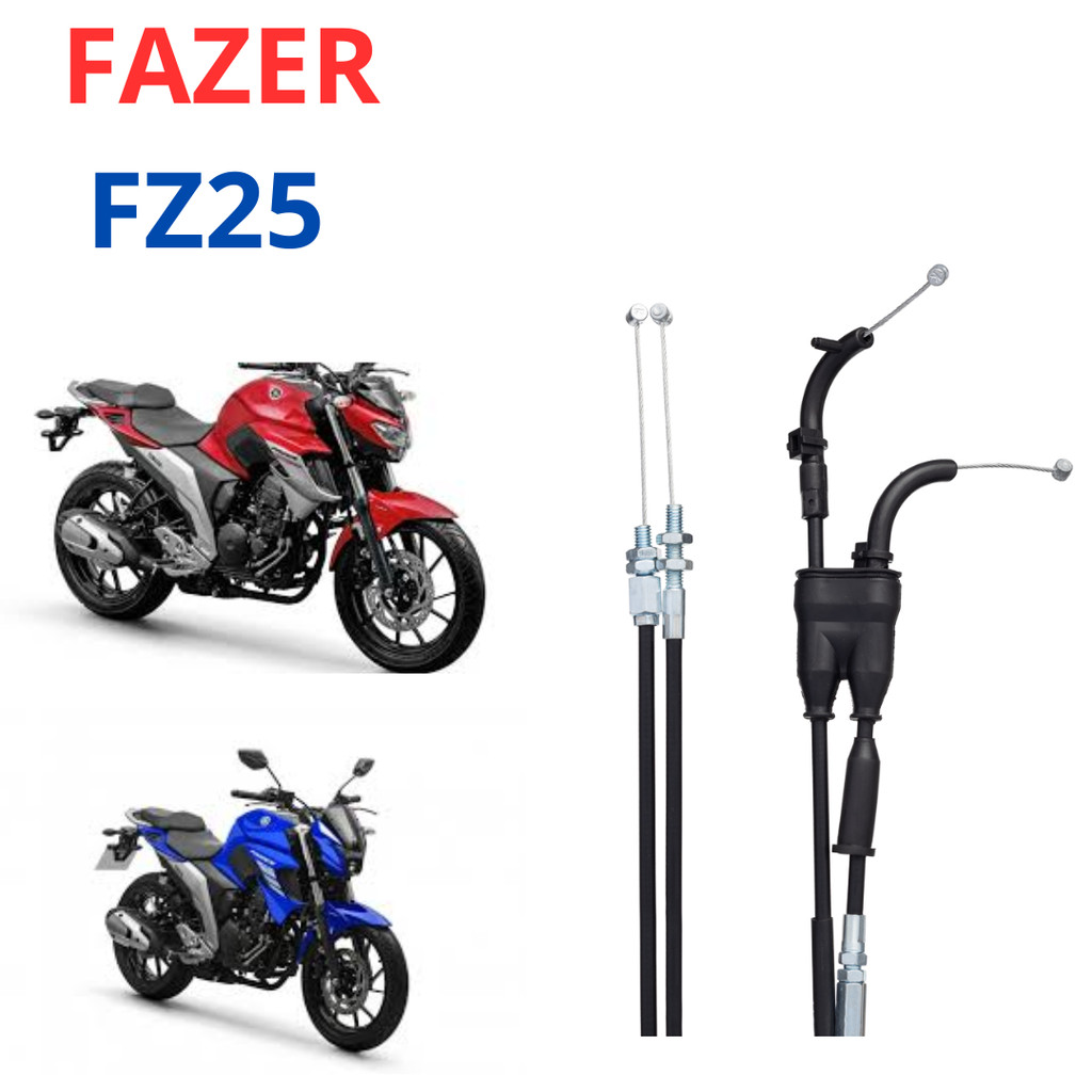 Cabo Acelerador Yamaha Fazer 250  FZ 25 Duplo A e B  2018 2019 2020 2021 2023 2024 Similar ao Original em Oferta na Shopee