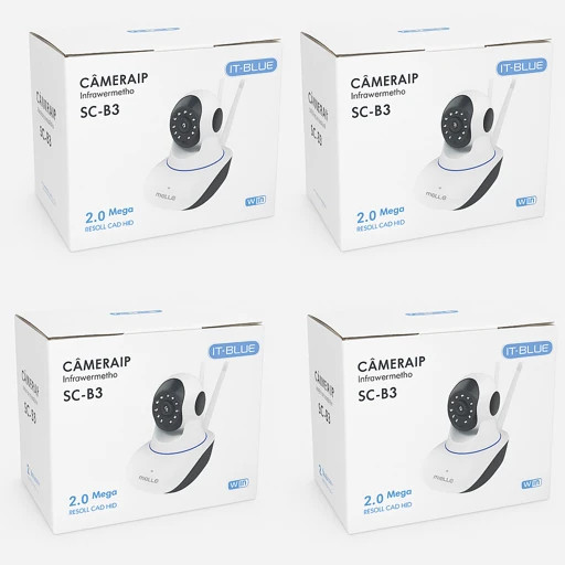 Kit-4 Camera Wifi De Segurança 1080p 2.0 Megapixel App Yooseer