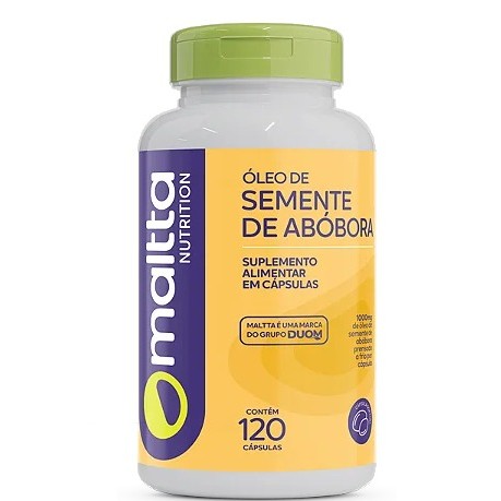 OLEO DE SEMENTE DE ABOBORA 1000MG 120 CAPSULAS MALTTA