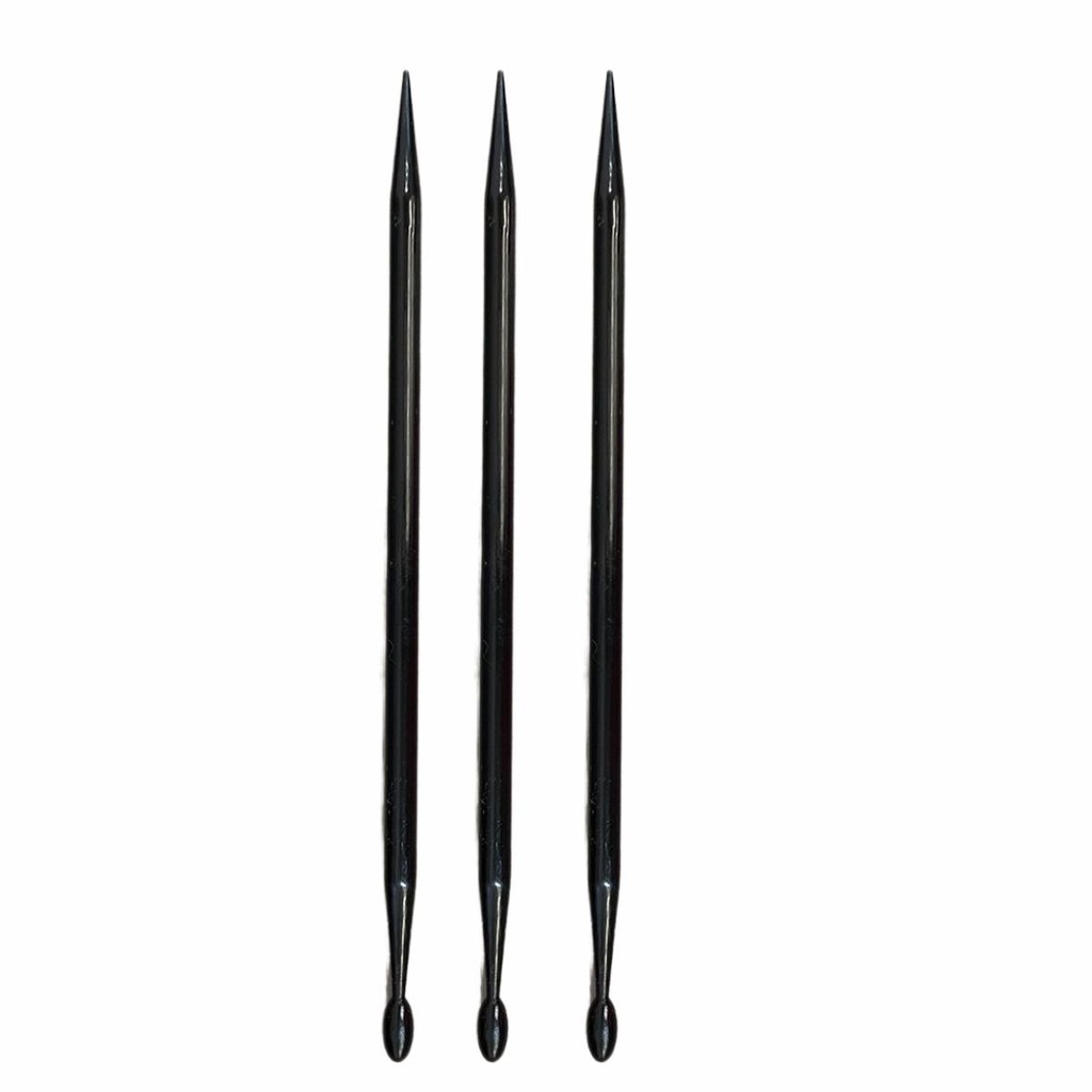 3 Unidade de  Palito Plástico Preto Fosco Para Design De Sobrancelhas em Oferta na Shopee