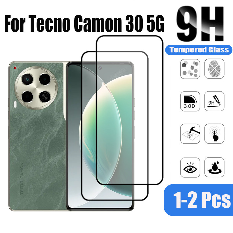 1-2 Pcs 9D Película Camon 30 5G Protetor De Tela De Vidro Temperado Para Tecno 40 Premier 20 Pro 4G em Oferta na Shopee