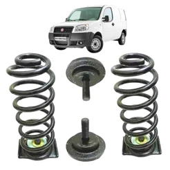 Kit Reforço Traseiro Fiat Doblò (cargo Ou Gnv) 8/9cm + Alta