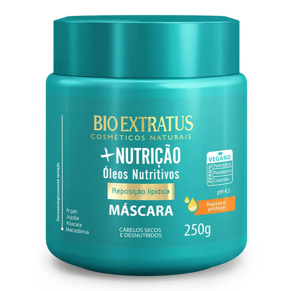 Máscara Bio Extratus Mais Nutrição Óleos Nutritivos 250g - Beauty