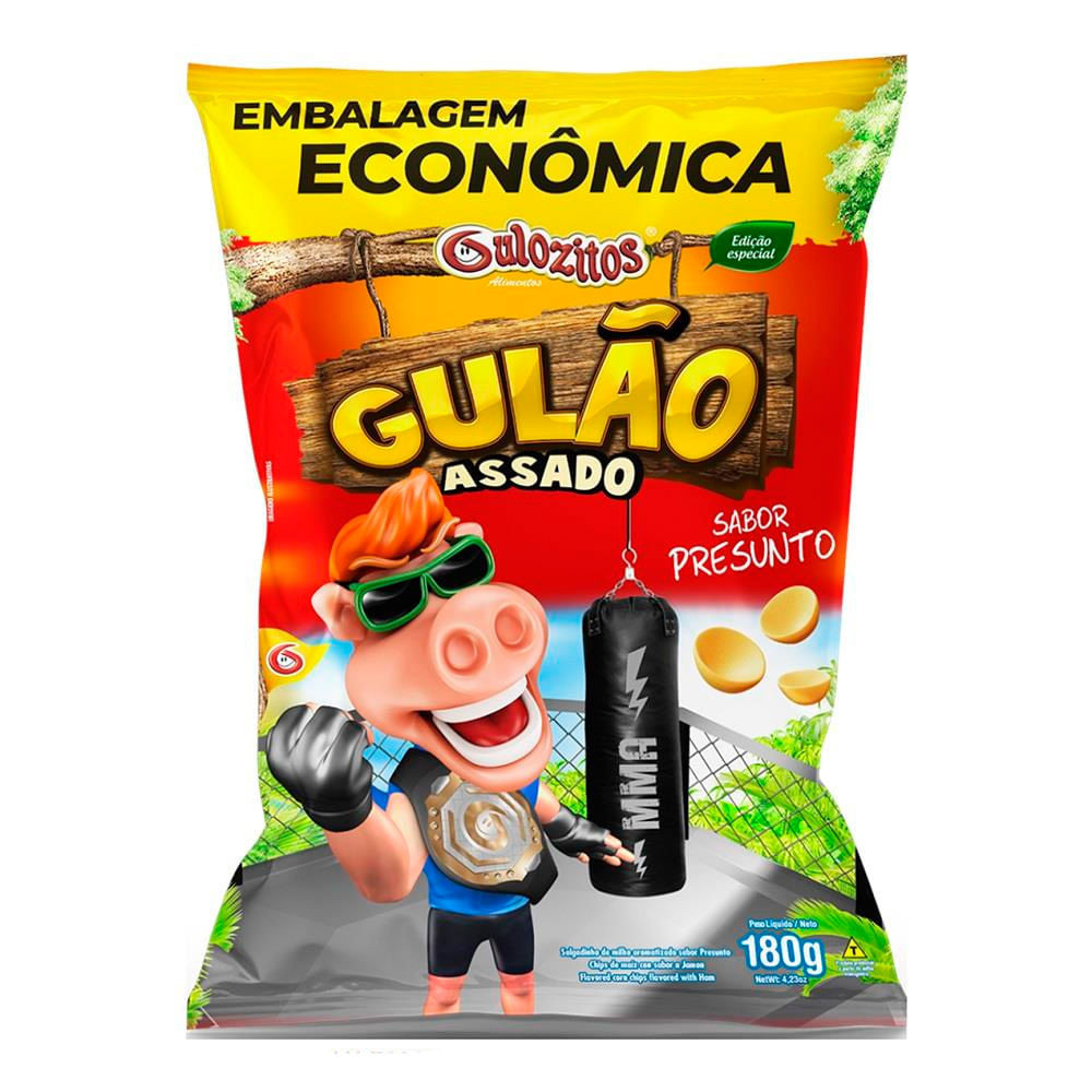 Salgadinho Gulão Assado Presunto 180g - Food & Beverages