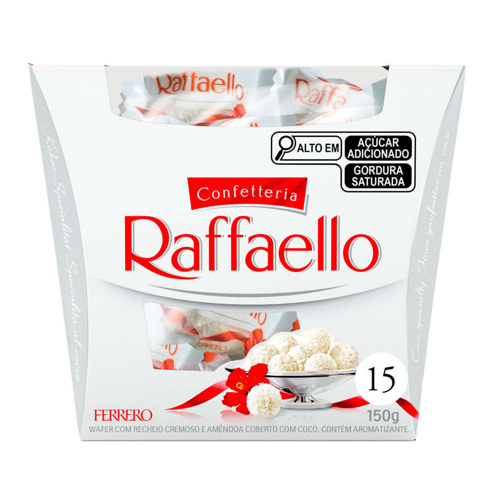 Bombons Ferrero Raffaello com 15 Unidades - Food & Beverages