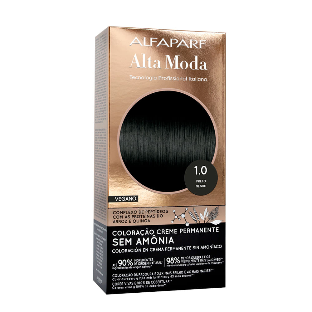 Tintura Alta Moda Sem Amônia 1.0 Preto - Beauty
