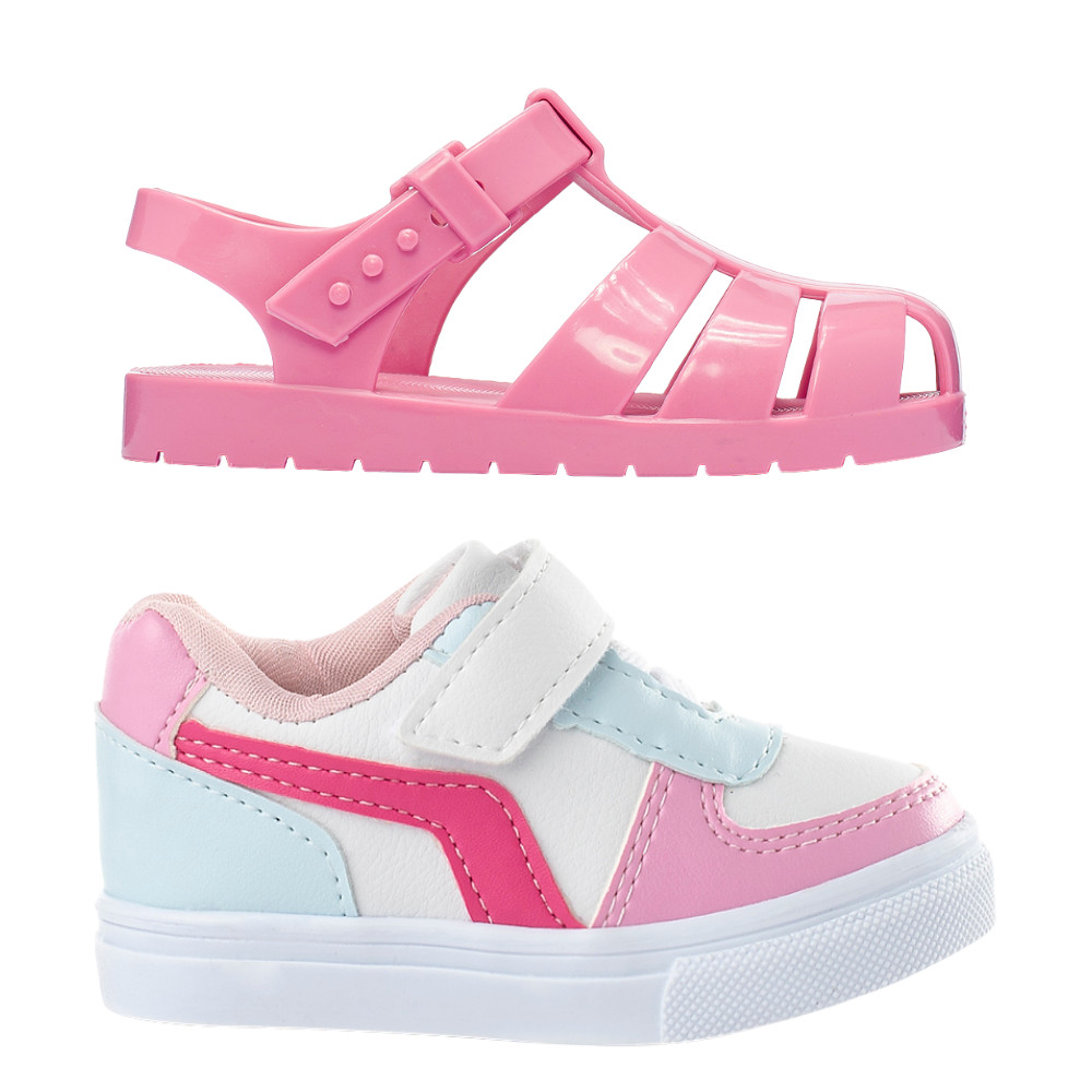 Combo Tenis Infantil Casual mais Sandalia Feminina Funfy kids em Oferta na Shopee