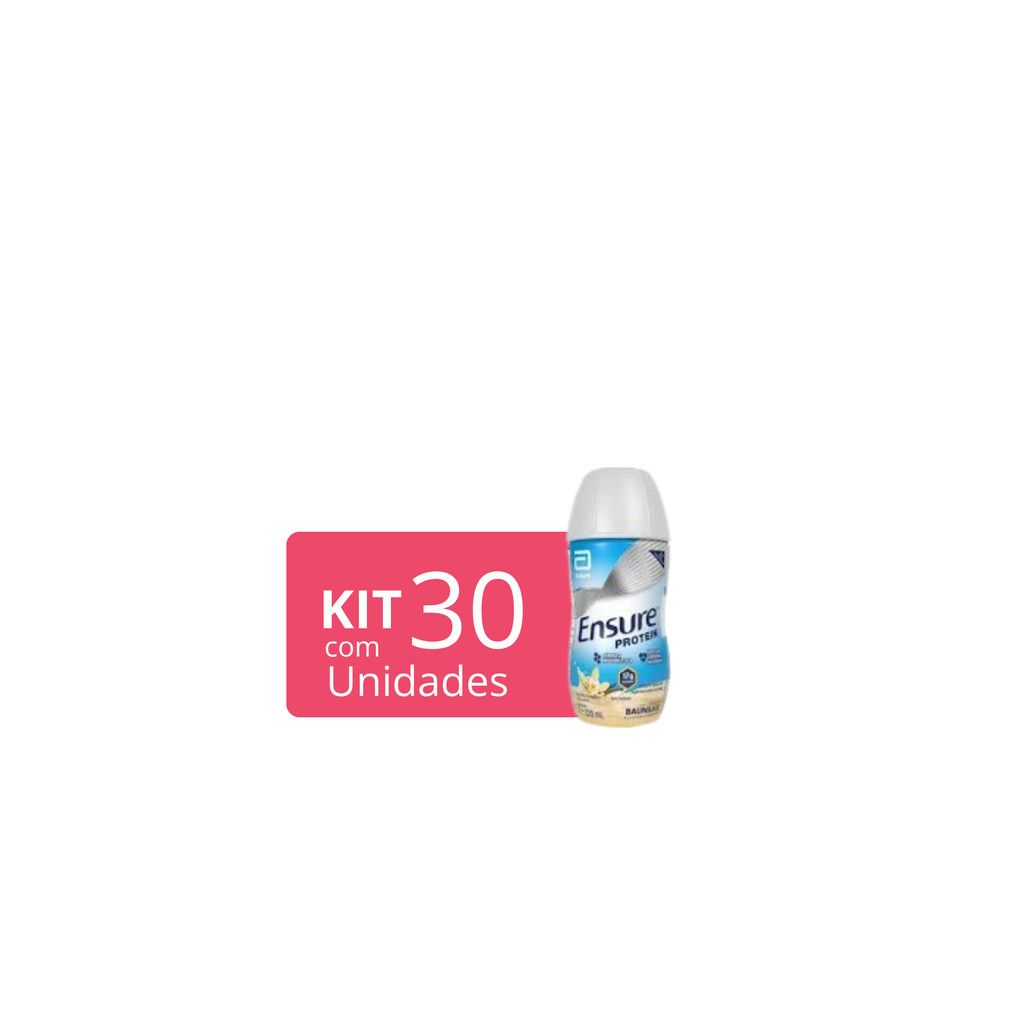 Kit com 30 unidades Ensure Protein Baunilha 220ml