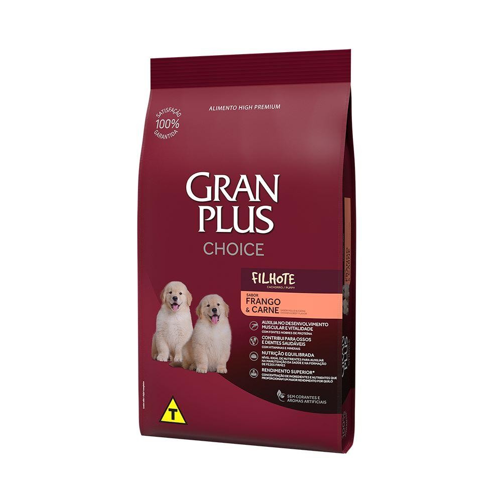 Ração Granplus Choice Para Cães Filhotes Frango Carne 10.1kg
