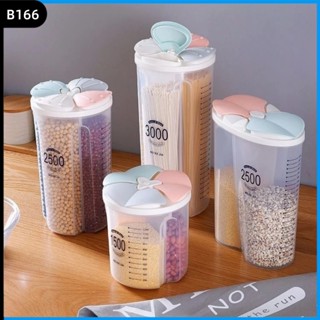 Pote Plásticos Armazenador Medidor Com Divisorias 1500 ML  2000 ML ou 2500 ML 3000 ML de 2 ou 4 divisórias Organizador em Oferta na Shopee