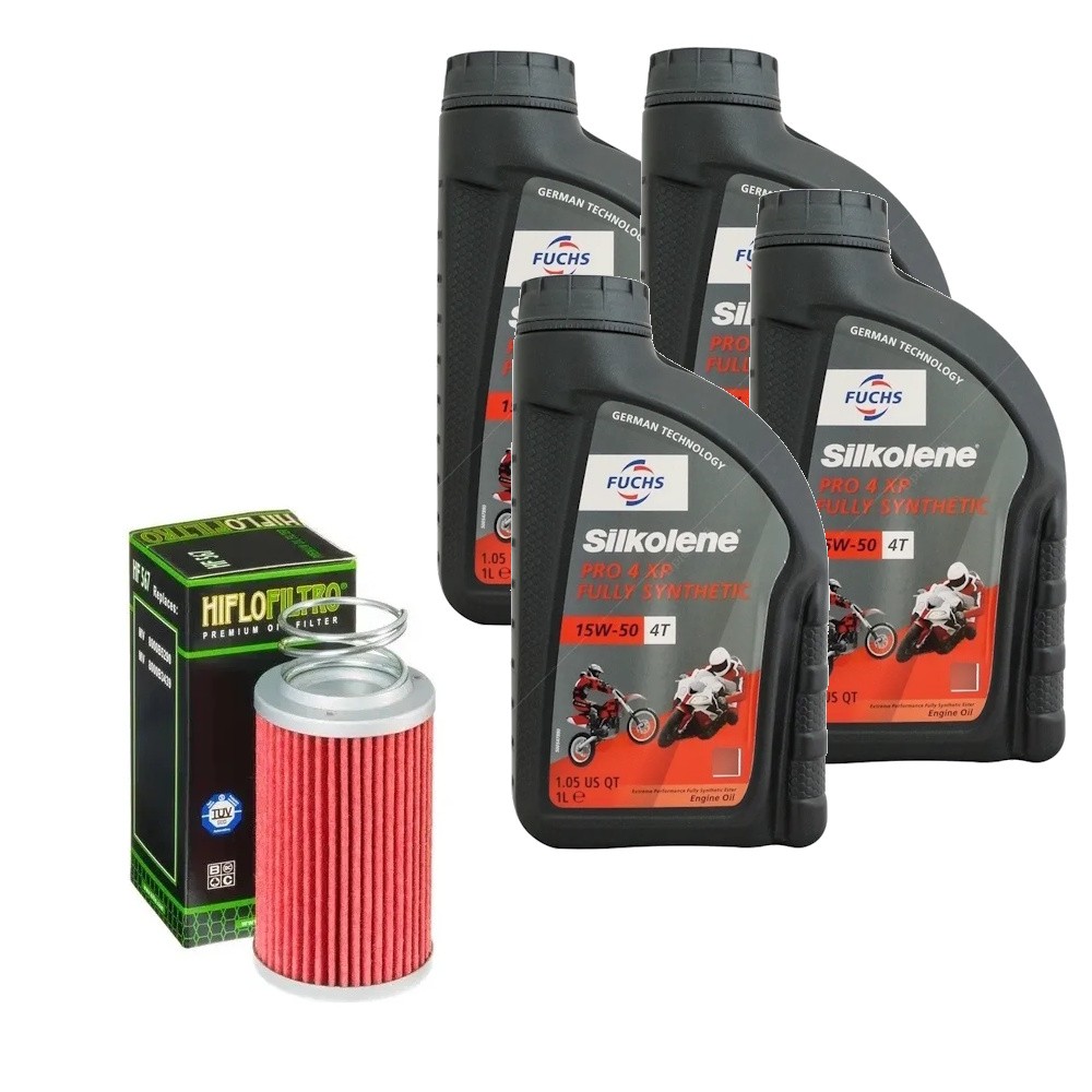 Mv Agusta F4 1000 Rr 12-16 Óleo Filtro Silkolene 15w50 Hf567