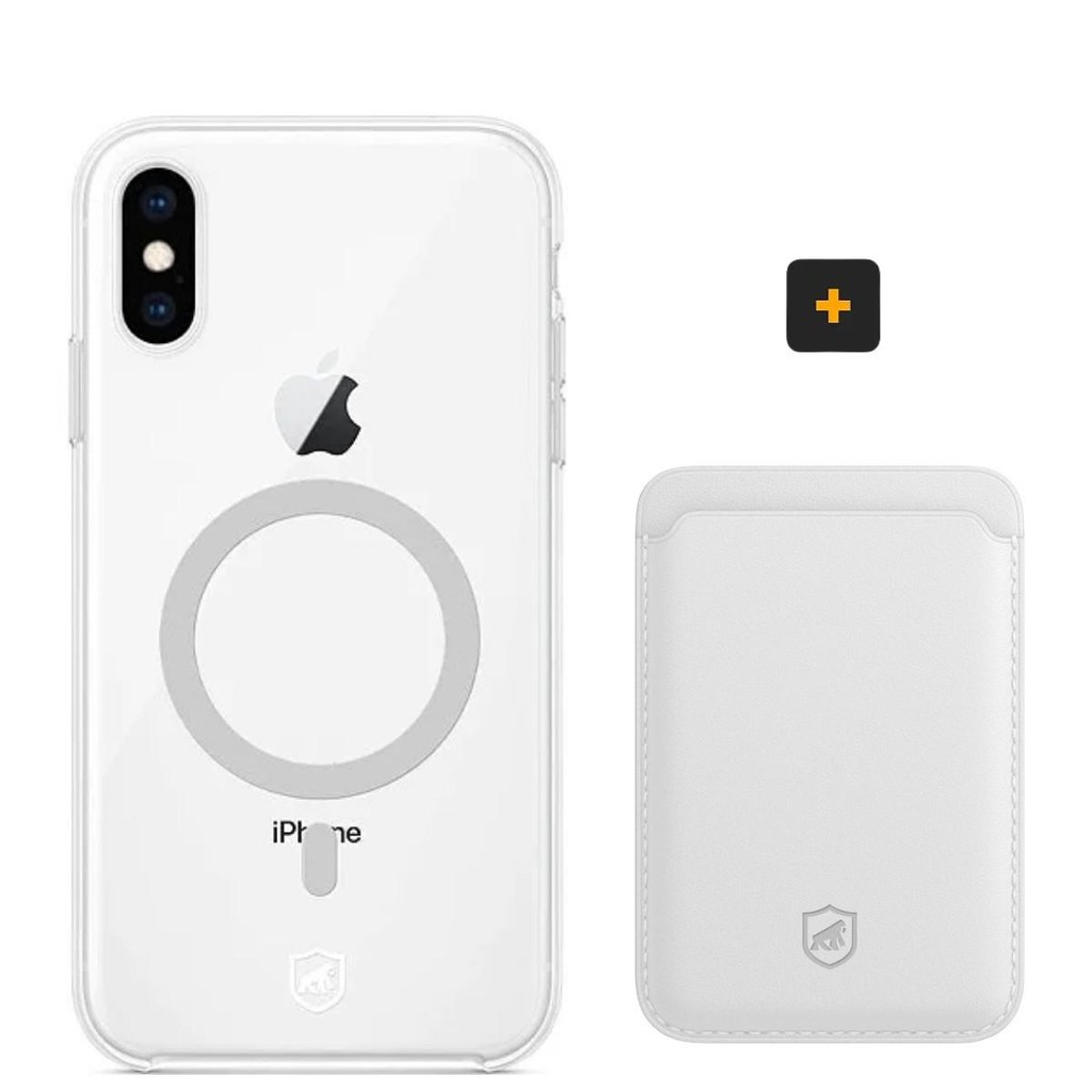 Kit Magsafe - Capa case capinha e Carteira para iPhone X / XS - Gshield