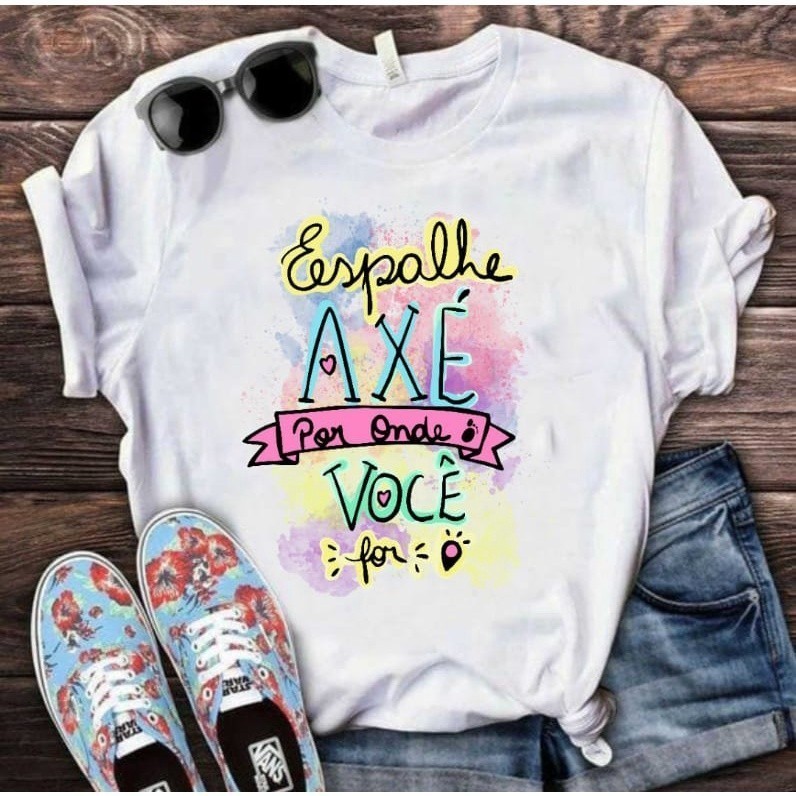 Camisa Premium 30.1 camiseta Umbanda/ndomblé - Espalhe Axé R Distribuidora produçao proprio Faby Shop Modas  agradece su
