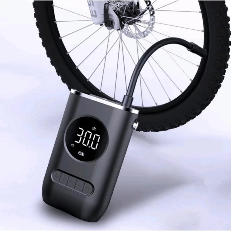 Mini Compressor de Ar Portátil Digital Recarregável USB para Pneu — foto 9