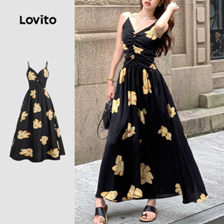 Lovito Vestido Boho com Zíper para Primavera/verao para Mulheres LBL27391 em Oferta na Shopee