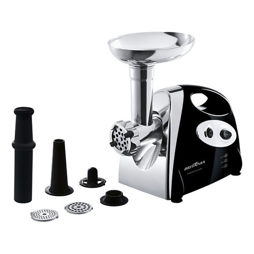 Moedor De Carne Elétrico com Faca em Aço Inoxidável 3 Opções de Moagem Preto 350W Britânia em Oferta na Shopee