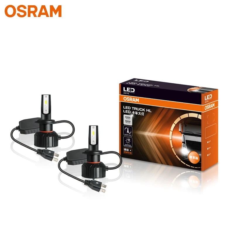 OSRAM Truck HL LED H1 H4 H7 24V 45W 6500K Farol De Caminhão De Luz Branca Super Brilhante Lâmpadas Originais Automotivas