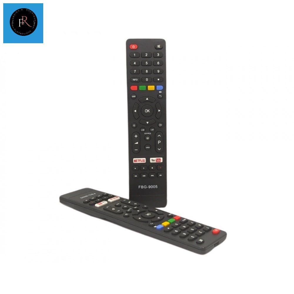 Controle Remoto para TV Smart Philco e Britânia com Netflix e YouTube - Modelo FBG-9005