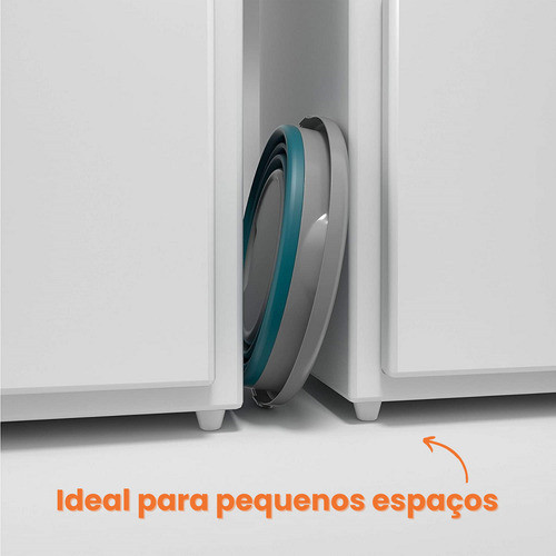 Balde Dobrável Retrátil Flexível 10L Silicone Com Alça Premium Alta Qualidade 10 Litros - Powermaid