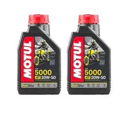 2 Oleo Motul 5000 + 20w50 Semissintético 4t