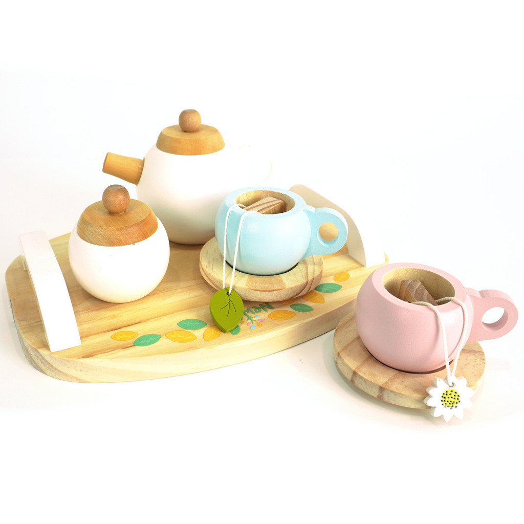 Kit Cha Brinquedo em Madeira em Oferta na Shopee