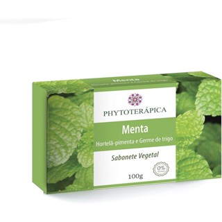 Sabonete de Menta & Germe de Trigo - Aromaterapia - Vegano, Cruelty-free - 100g em Oferta na Shopee