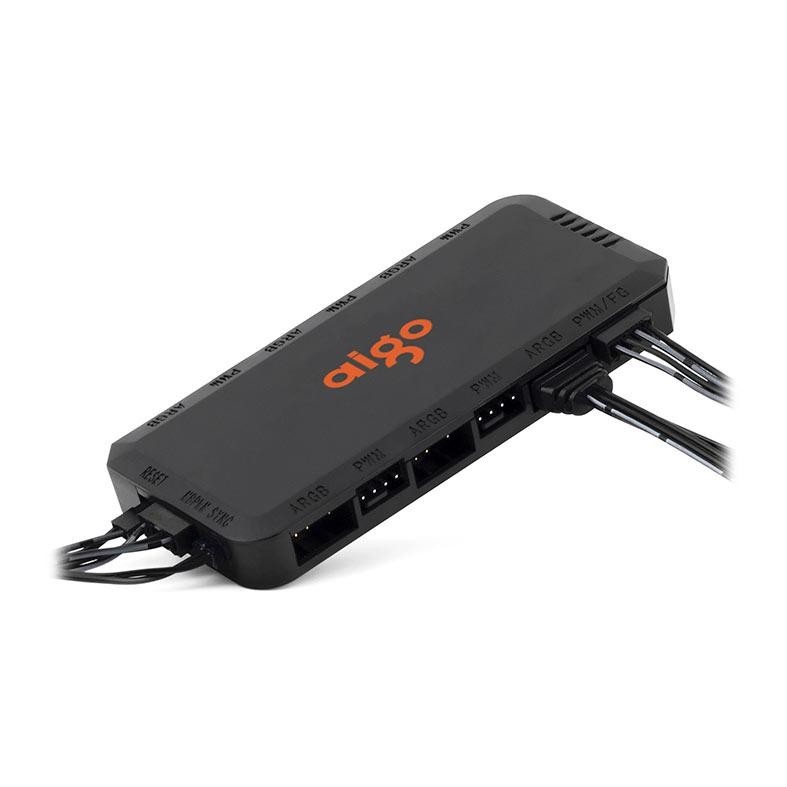 Controladora Aigo APC1, 6 Portas ARGB, , 6 Portas PWM, APC1-PWM - detalhe