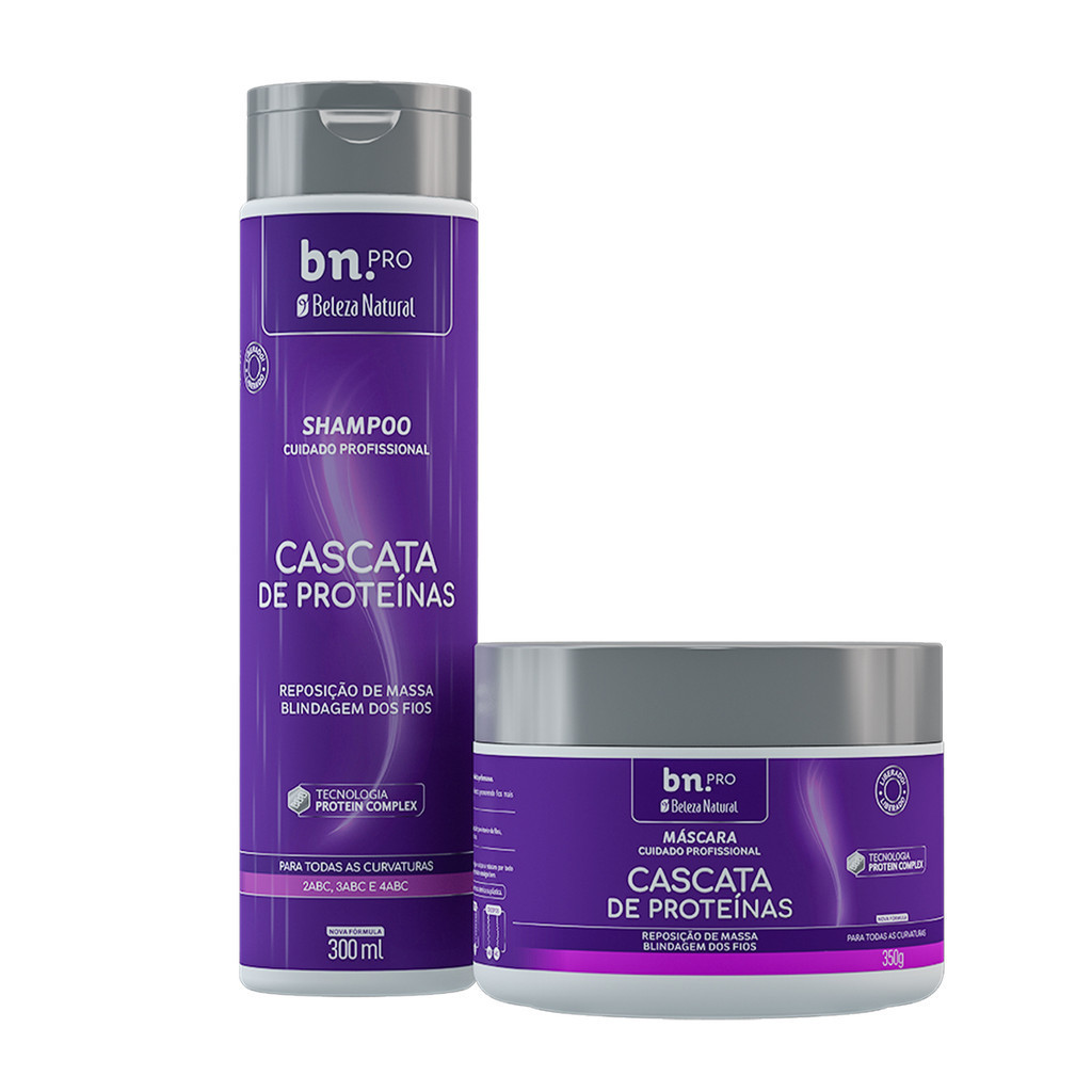 Shampoo e Máscara Profissional Beleza Natural Cascata de Proteínas bn.Pro em Oferta na Shopee