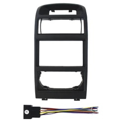 Kit Moldura Painel 7 Pol Astra Ar Digital 1998 1999 2000 01 02 03 04 05 06 07 08 A 2012 2 Din Preto Chicote Som