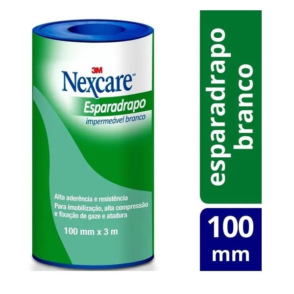 Esparadrapo Impermeavel Nexcare Branco 100MM X 3M em Oferta na Shopee