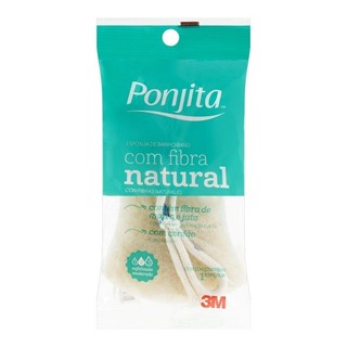Esponja de Banho com Fibra Natural Ponjita em Oferta na Shopee