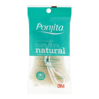 Esponja de Banho com Fibra Natural Ponjita em Oferta na Shopee