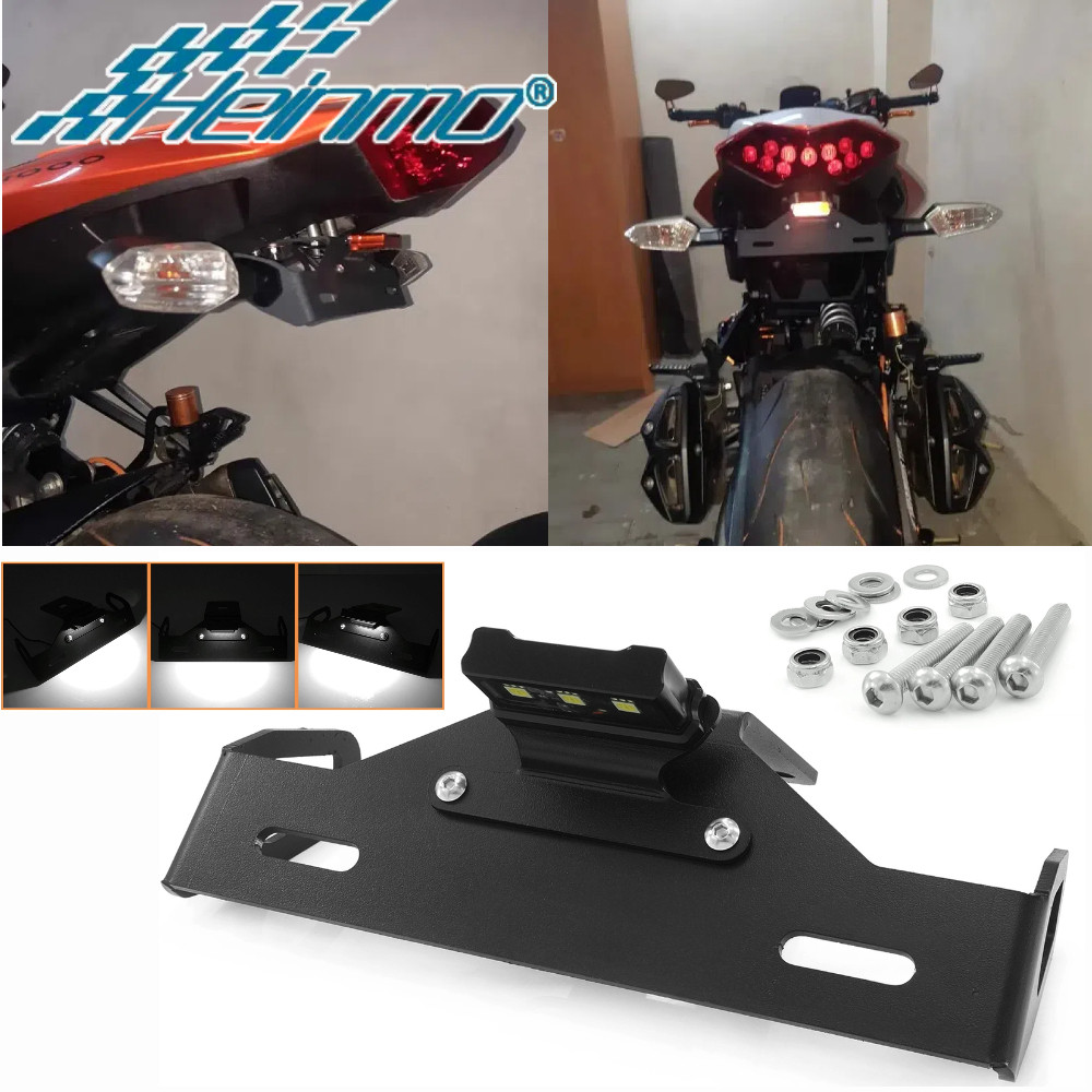 Para Kawasaki Z1000 2014-2017 Z1000R 2018 2018 Suporte De Montagem Da Placa Traseira E Luz Sinal Volta Licença Cauda Arr