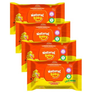 Kit 4 Toalhas Umedecidas Natural Baby Mãe e Filho Leve 100 Pague 80 em Oferta na Shopee