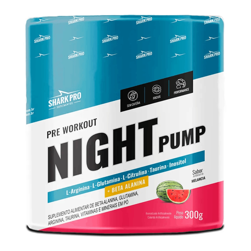 Night Pump - Pre Treino Pote 300g Shark Pro em Oferta na Shopee