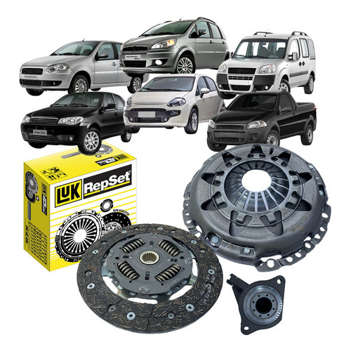 Kit Embreagem Original Luk Doblo Grand Siena Idea Linea Palio Punto Strada Siena Strada