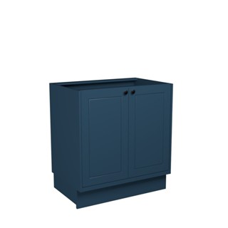 Balcão de Cozinha 80cm 2 Portas Sevilha Azul Orion em Oferta na Shopee