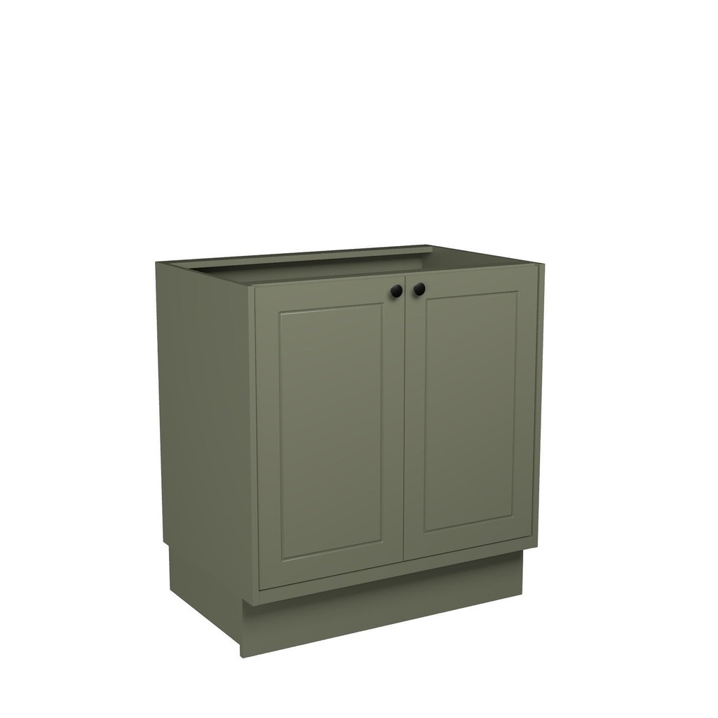 Balcão de Cozinha 80cm 2 Portas Sevilha Verde Hill