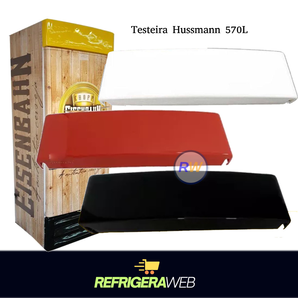 Testeira Painel Superior Acabamento Grade Hussmann Arv570 Cores -Compativel